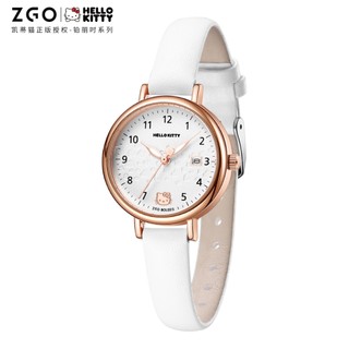 Đồng hồ thạch anh Nữ ZGO x Sanrio Hồ Da đơn giản Thời trang 270