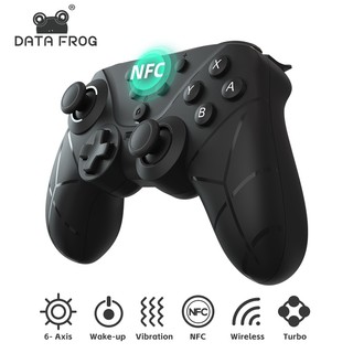 Bộ điều khiển công tắc ếch dữ liệu cho Nintendo Switch / Lite / OLED Switch Pro Joystick với NFC Wireless Switch Gamepad với Turbo