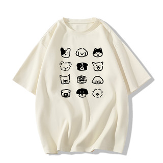 SELVZE Thời Trang Đường Phố Cá Tính In Hình Cotton Nguyên Chất Thoải Mái Tay Ngắn Áo Retro Thường Ngày Lớn Top Unisex