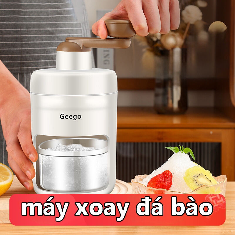 Máy làm đá cầm tay mini thích hợp sử dụng tại nhà, máy xay đá tuyết bằng tay, máy bào đá nhỏ đa năng