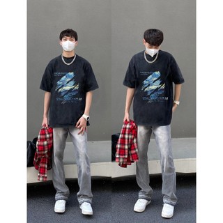 PEARDODO Áo thun unisex thời trang phong cách Mỹ oversize unisex cotton cổ tròn nam tay ngắn 240222