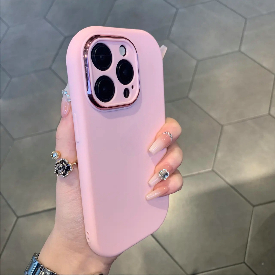 【TPU soft case/Pink】ốp lưng compatible for iphone se2020 7 8 plus x xr xs max 11 12 13 14 15 pro max