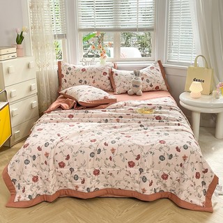 Chăn in DABRA mỏng mùa hè siêu mềm điều hòa không khí 1m5/2m
