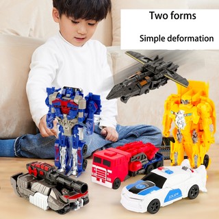 Đồ chơi biến hình dễ dàng dành cho trẻ em Optimus Prime Bumblebee Megatron xe tăng Transformers mô hình đồ chơi