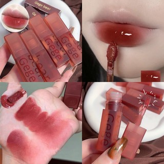 Gegebear Velvet Lip Glaze Lip Mud Velvet Soft Matte Không dễ phai