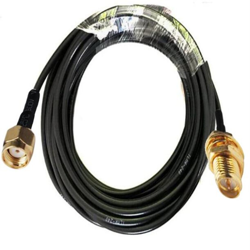1 Cáp LMR240 50-4 RP-SMA Nam Đến RP-SMA Nữ Kết Nối RF Đồng Trục Mất Thấp Cáp Coax 1m 2m 3m 5m 10m 15