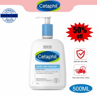 Sữa rửa mặt cetaphil dịu nhẹ làm sạch sâu giảm mụn dịu lành cho dầu da nhạy cảm 500ml