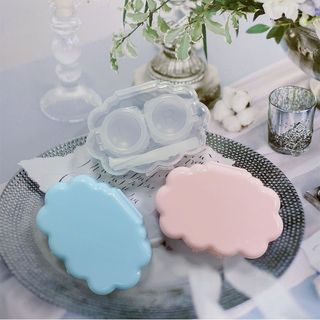 Hộp đựng ống kính hình Conact màu Hộp công cụ Nhíp Lens Case Tool (Ngẫu nhiên)