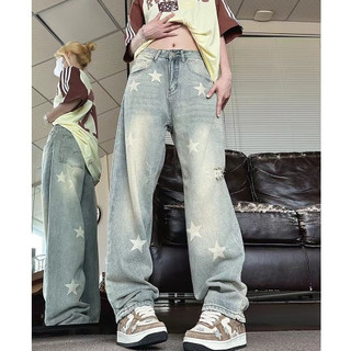 TINGTIAN quần ống rộng quần nữ jean Minimalist Thời trang Popular Cổ điển WNK24208ZJ 8Z240222