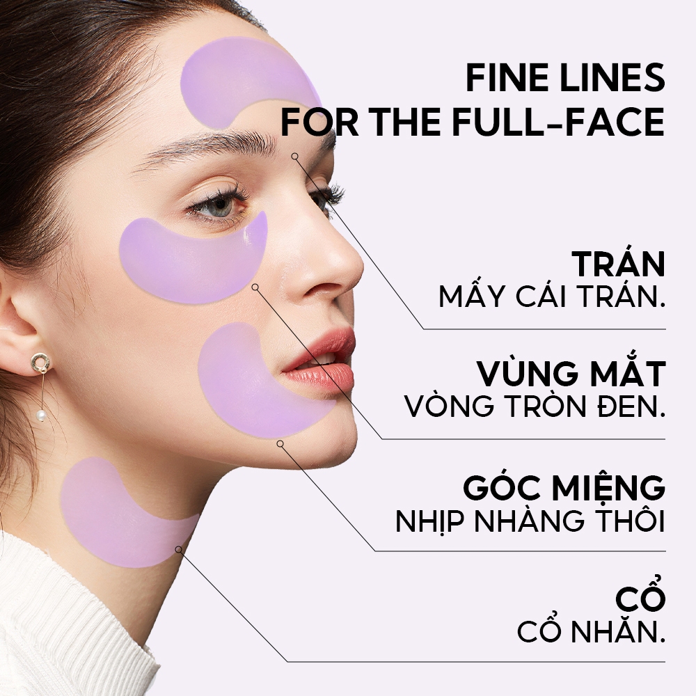 Mặt Nạ Mắt 5X Retinol Lanbena Chống Lão Hóa Và Làm Mờ Nếp Nhăn Cao Cấp 60 Miếng