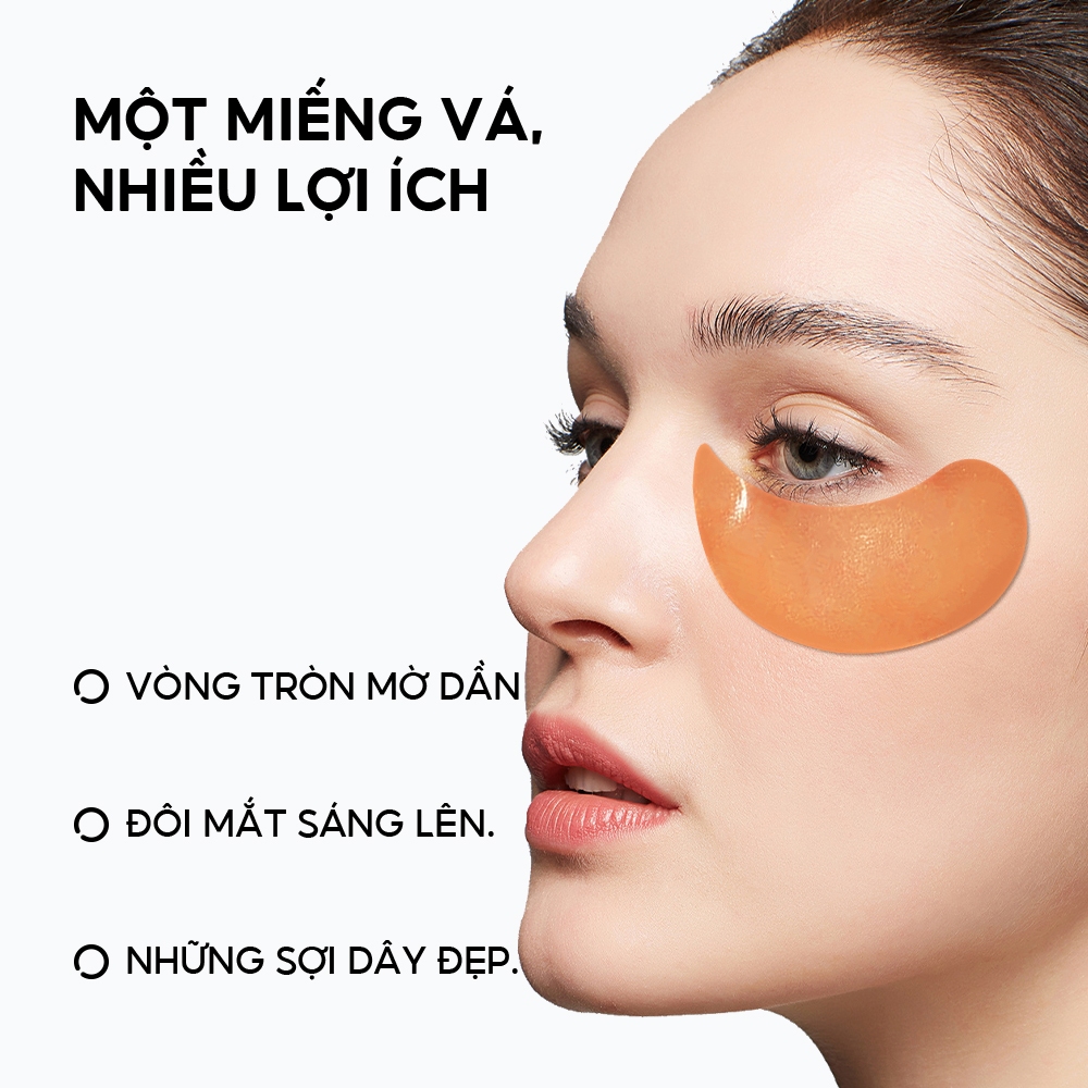 Mặt Nạ Mắt 4X VITAMIN C Lanbena Chống Oxy Hóa Loại Bỏ Quầng Thâm Và Nếp Nhăn 30 Cặp