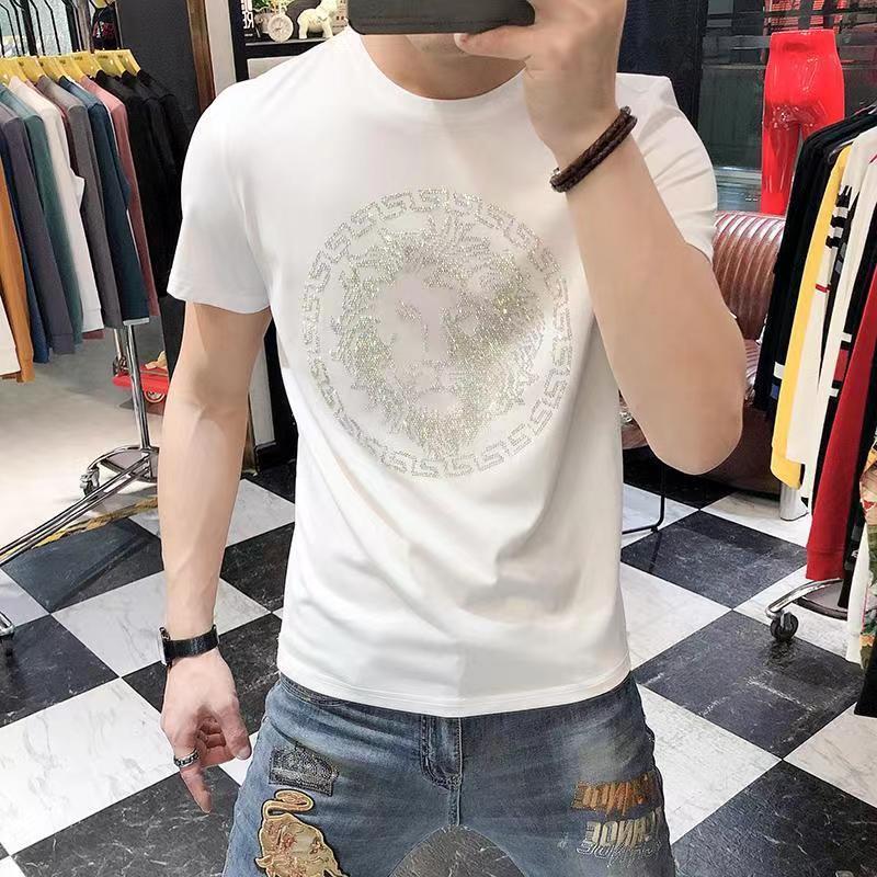Áo Nam Hot Diamond VS Medu Tay Ngắn Thoáng Khí Cotton Đáy Áo Sơ Mi Bé Trai Top