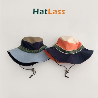 Hatlass 4-13 Tuổi Trẻ Em Mũ Xô Thời Trang Trẻ Em Người Cá Mũ Chống Tia UV Cắm Trại Mũ Cho Bé Gái Bé Trai