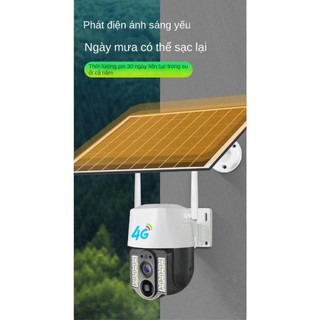 Camera giám sát năng lượng mặt trời 4G 360 panoramic camera giám sát