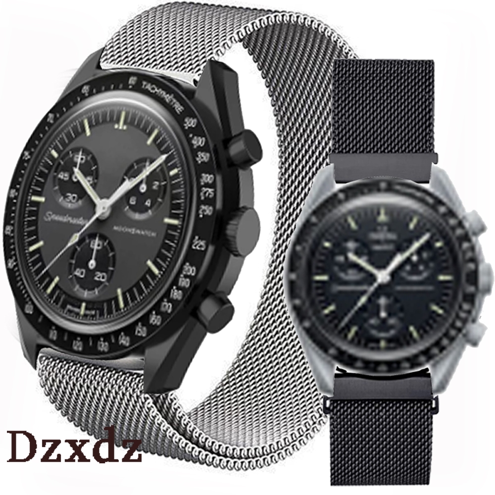 Dây đeo bằng thép không gỉ cho phụ kiện dây đeo đồng hồ thông minh Omega x Swatch