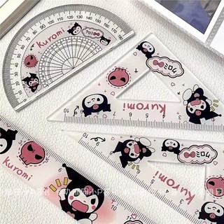 Letit | Sanrio Bộ 4 Thước Kẻ 15cm Hình Hoạt Hình Đáng Yêu Thước Kẻ Đa Năng Dùng Làm Quà Tặng Cho Bé