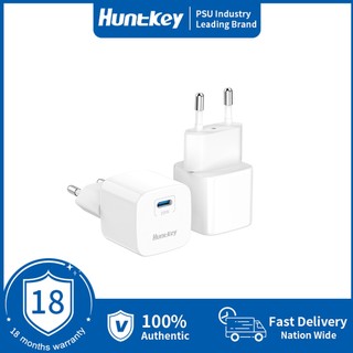 Bộ sạc USB c 20W Huntkey USB-c Bộ chuyển đổi nguồn PD Type c Khối sạc nhanh USBC Bộ sạc tường cho iPhone 14 / 13 / 12 / 11 / X / XR Series cho Samsung S22 / S20 cho Google Pixel Series cho iPad
