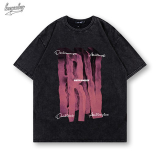 Áo phông BEEYANBUY nam wash áo thun thời trang boy phố in hinh unisex ulzzang 100% cotton-Y0393