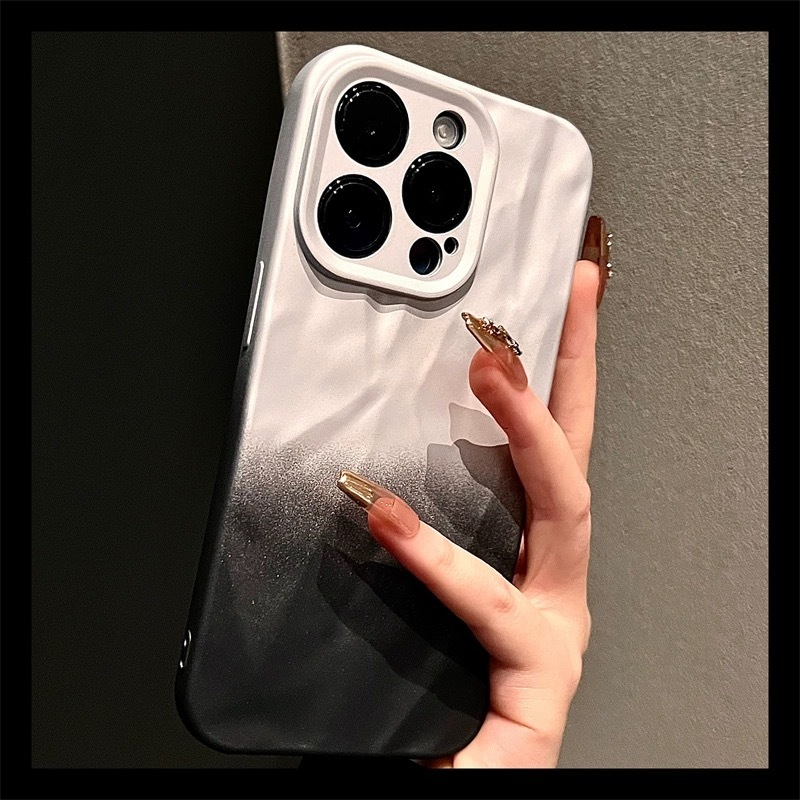 【TPU soft case/Silver+Black】Ốp lưng compatible for iphone 11 12 13 14 15 pro max case