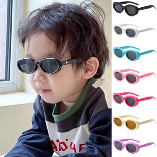 Kính Mát Thời Trang Hàn Quốc y2k Gọng oval Nhỏ Phong Cách retro Châu Âu Và Mỹ Cho Trẻ Em