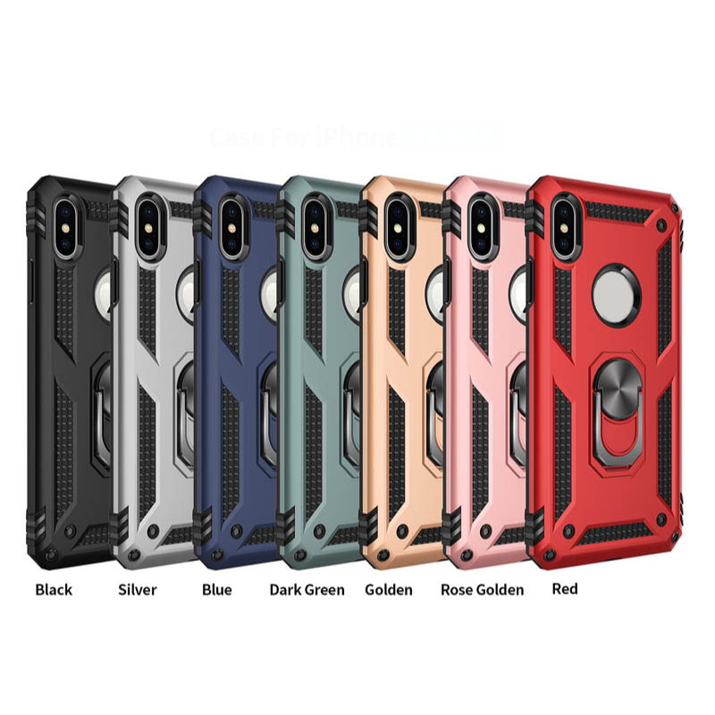 Ốp Lưng Cho iPhone 15 14 13 12 11 X XS 8 7 6S 6 Plus SE 2020 Pro Plus Max Ốp Lưng Cứng Chống Sốc Từ Giá Đỡ Nhẫn Giá Đỡ Vỏ Điện Thoại