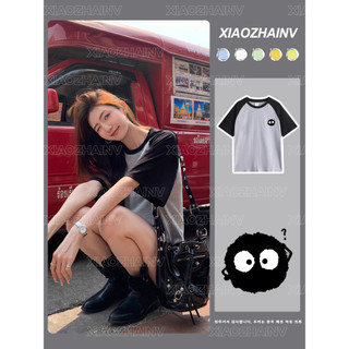 Áo thun XIAOZHAINV cotton tay ngắn in họa tiết cổ điển thời trang mùa hè dành cho nữ