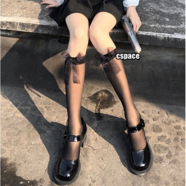 Sexy Fishnet Long Stockings Women JK High Knee Socks Female Black Mesh Stocking Girls Fishnet Stocki