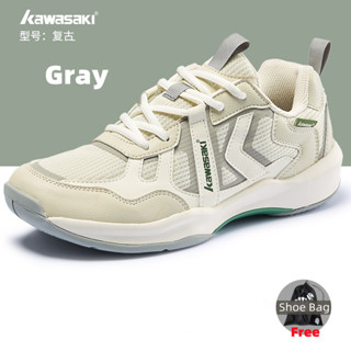 Kawasaki 2023 Giày Cầu Lông Màu Mới A3308 & B3328 Nữ Và Nam Huấn Luyện Chuyên Nghiệp Chống Trơn Trượt Bền Chống Sốc Giày Thể Thao Retro