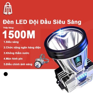 Đèn Pin Đội Đầu LAMP Siêu Sáng Chống Thấm Nước, Cổng Sạc UBS/TYPE-C Tiện Lợi Dùng Sạc Điện Thoại , Cắm Trại Du Lịch,Đèn LED Đội Đầu Siêu Sáng SOP MEDIA Chiếu Sáng Chuyên Dụng