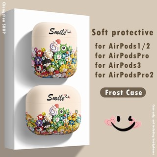 Smile Sunflower Earphone Cover for AirPods3rd gen Case Cartoon Earphone Protection Case New for AirPodsPro2 Earphone Protection Case Compatible with AirPodsPro Case AirPods2gen Case