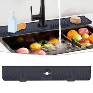  Thảm bảo vệ vòi chậu rửa 75cm Tay cầm vòi silicon Khay bắt nhỏ giọt Thảm bồn rửa silicon dài hơn cho phòng tắm Tấm bảo vệ nhỏ giọt Splash Mặt bàn 