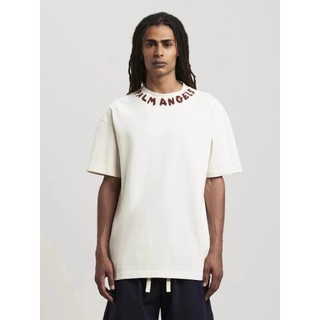 2024 Early Spring New Collection Palm PA Neck Logo Letter Angels Printed Short Sleeve Loose American High Street T-shirt Summer