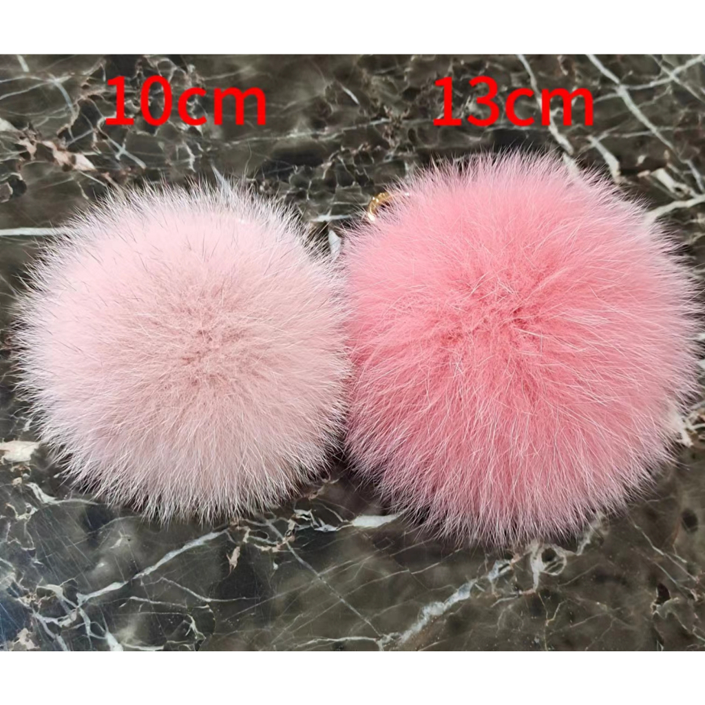 Quả Cầu Lông Cáo 13cm Dùng Để Treo Chìa Khóa / Túi Xách