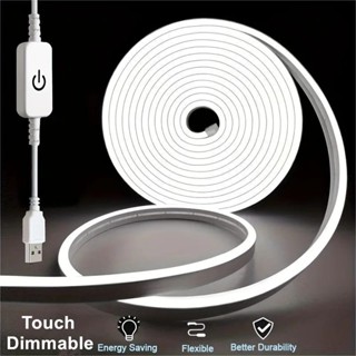 Đèn Led Neon có thể điều chỉnh độ sáng USB 5V được sử dụng cho bé gái Đèn gương trang điểm linh hoạt Không chói Led Neon Sign Tape 120LED / m Có dải đèn Led mờ 0,5m 1m 2m 3m 5m DIY Trang trí