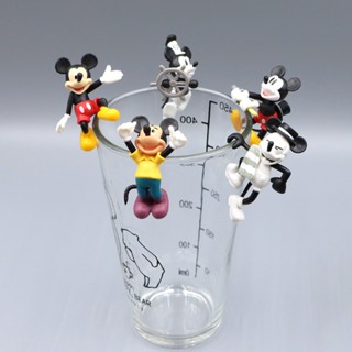 5 Cái / bộ 5-6cm Disney Anime Hoạt Hình Chuột Mickey Phiên Bản Q Mini Cốc Cạnh Búp Bê PVC Nhân Vật Hành Động Mô Hình Máy Tính Để Bàn Trang Trí Đồ Chơi Búp Bê