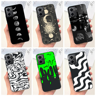 Ốp điện thoại TPU silicon mềm hình mặt trăng thời trang Xiaomi Redmi 10 5G 2022