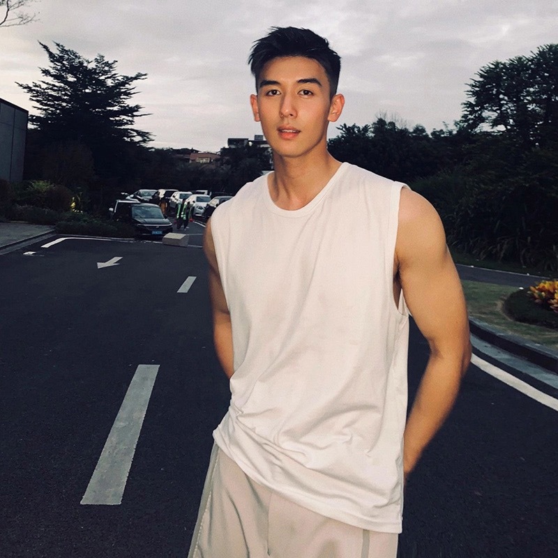 40-105kg Áo nam nữ ba lỗ/sát nách thời trang bigsize unisex