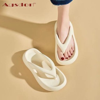 Agsdon Đế Dày Flip-Flops Nữ 2024 Phong Cách Mới Mùa Hè Phù Hợp Với EVA Siêu Mềm Giày Đi Biển