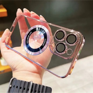 Ốp Mạ Trong Suốt Cho iPhone 15 Pro Max 11 12 13 14 Pro Max 15 Plus Vỏ Trong Suốt Chống Sốc