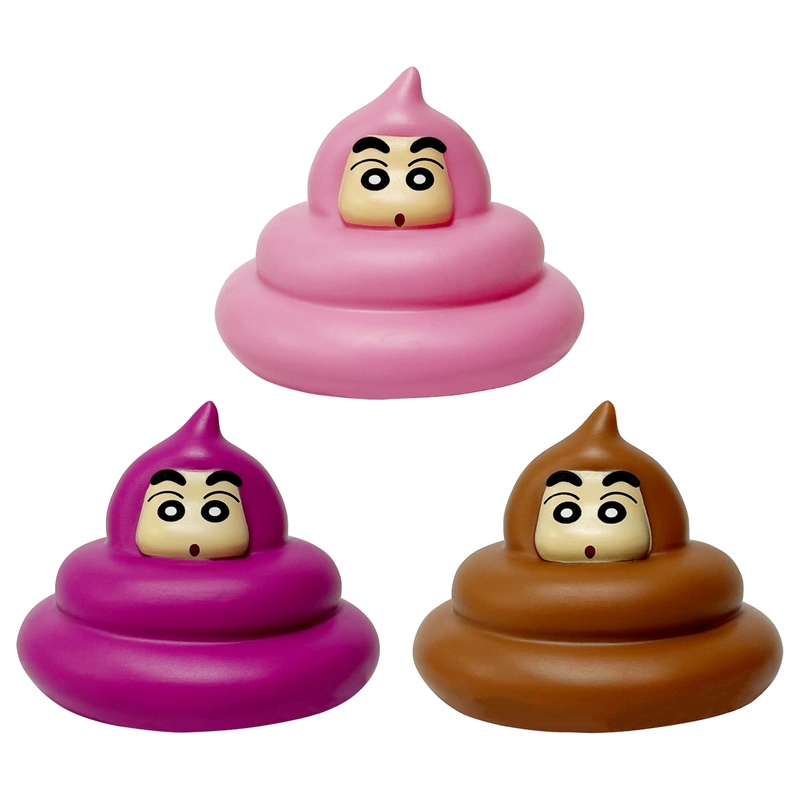 3 Cái / bộ 8cm Anime Crayon Shin-chan Hình Nohara Shinnosuke Cosplay Faeces Phiên bản Q PVC Nhân Vật