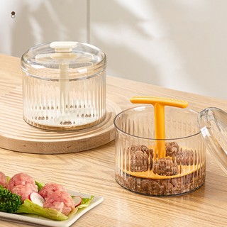 Thịt Viên Làm Nấu Ăn Tôm Trượt Dụng Cụ Cắm Trại Sáng Tạo Máy Làm Thịt Viên có thể sản xuất 5 viên thịt cùng một lúc Dụng cụ nhà bếp đa chức năng