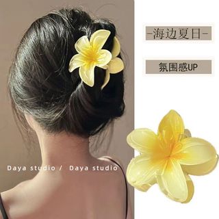 Frangipani Lấy Kẹp Nữ Đầu Lưng Tóc Cá Mập Kẹp Hoa Lớn Kẹp Tóc Tất Cả Trận Đấu Phụ Kiện Tóc Đi Biển Phong Cách Kỳ Nghỉ
