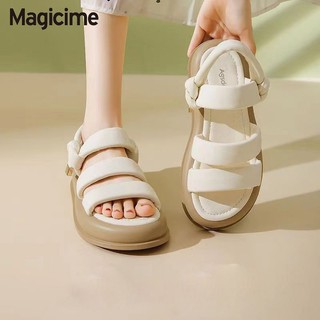 Magicime Giày Sandal  Nữ Nhẹ Thoải Mái Tất Cả Trận Đấu 2024 Phong Cách Mới Mùa Hè Sinh Viên Đế Bằng