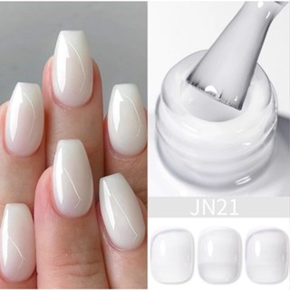  BORN PRETTY Sữa Trắng Thạch Gel Sơn Móng Tay Trắng Mờ Ngâm Tắt Gel Vernis Bán Thường Trực 10ml 