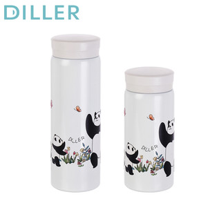 Bình giữ nhiệt chân không Diller SUS316 Bình nước uống Mini gấu trúc chống rò rỉ bằng thép không gỉ (200 / 280ml) MLH9210