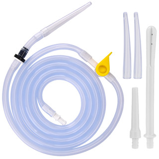 Bộ dây truyền và đầu truyền silicone enema thụt tháo đại tràng thải độc cà phê 2m