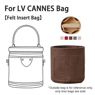 Vải nỉ chèn túi tổ chức trang điểm túi xách người tổ chức du lịch bên trong ví cho cannes thùng túi tròn