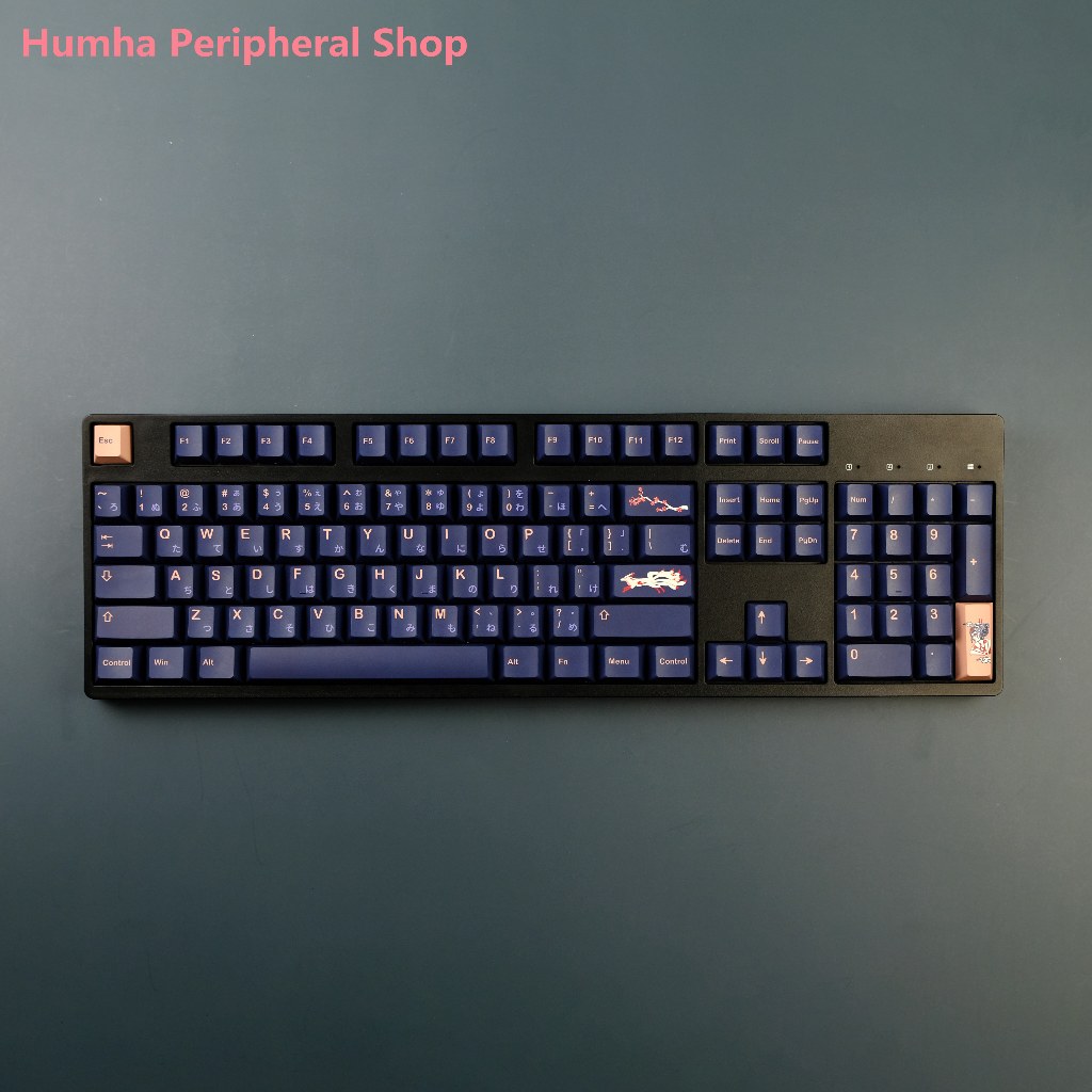 Humha Kitsune keycap Chất liệu PBT Nhuộm-Sublimation Cherry profile Bàn phím cơ keycap Cá nhân keyca