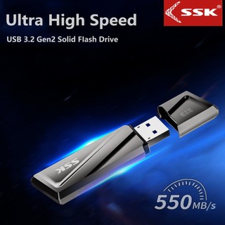 Ssk 550mb/s flash usb 128g usb3.2 gen2 otg type c 128g usb
