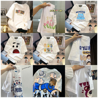 40-100kg áo phông nữ Áo Thun Ngắn tay t-shirt cho phụ nữ nhật bản vintage trắng t-shirt cho nam giới hợp thời trang và linh hoạt top big size